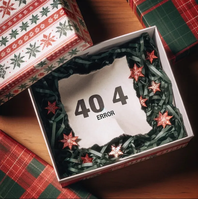 404 napaka - božič