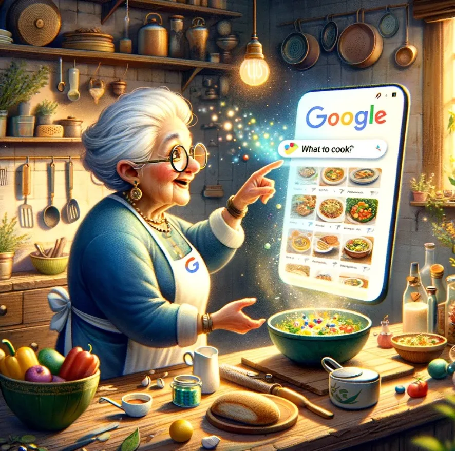 Kaj kuhati - babica išče na Googlu